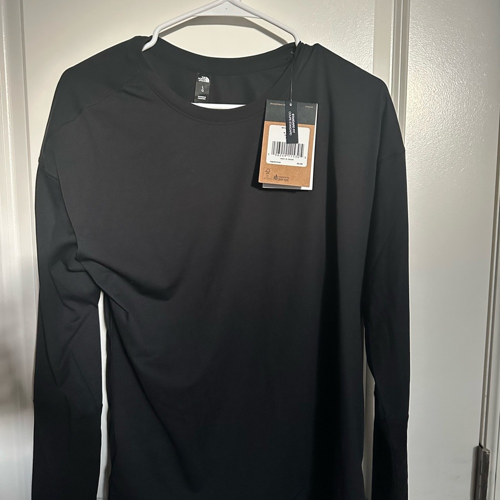 The North Face Jet Black Long Sleeve Tee
